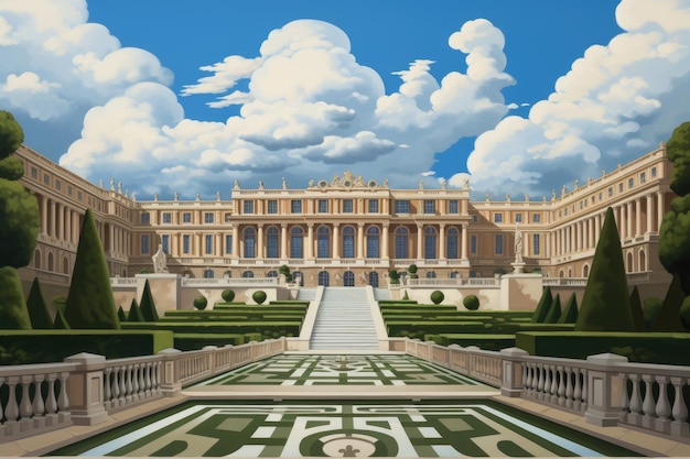 Photo du Palais de Versailles à Paris France