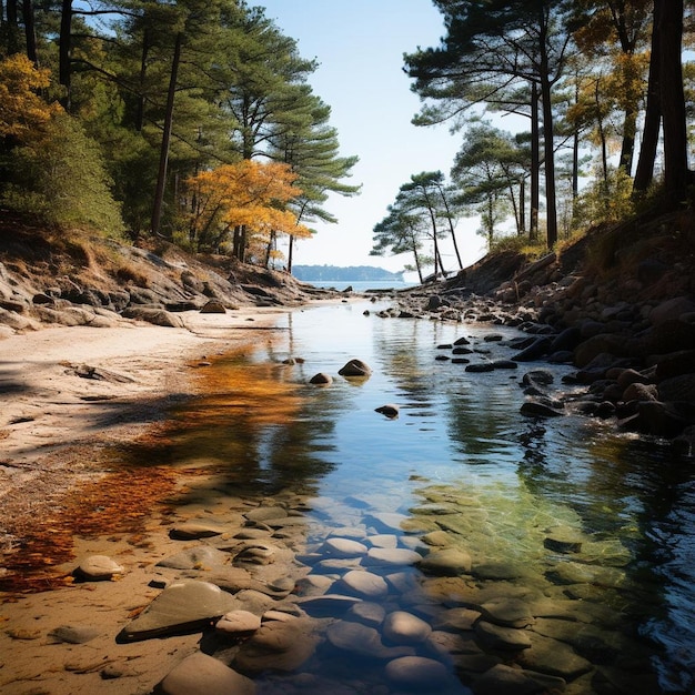 Photo du paysage de la plage de Hidden Cove Haven