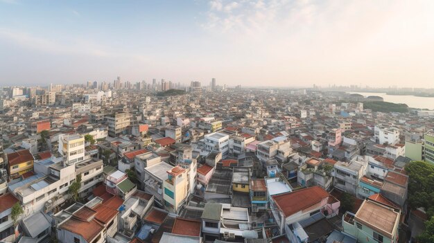 Une photo du paysage urbain embrassé par une culture animée