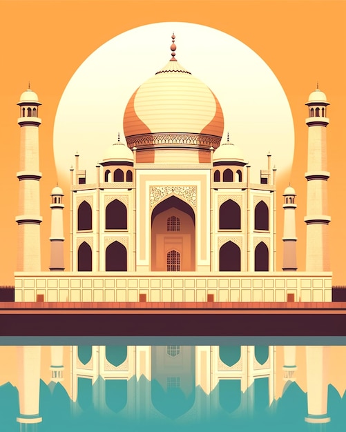 une photo du taj mahal