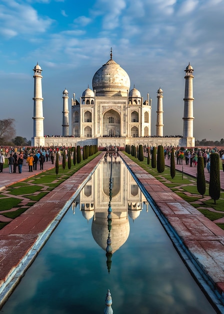 une photo du taj mahal