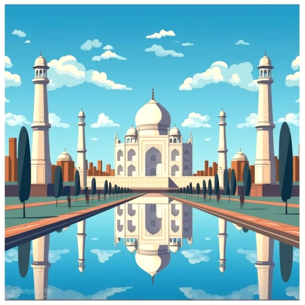 une photo du taj mahal