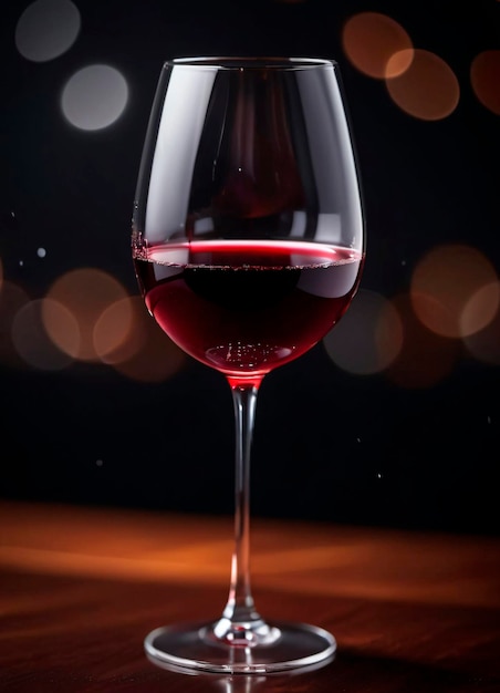 Photo photo du verre de vin rouge