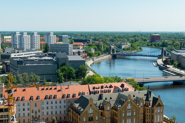 Photo éditoriale de la vieille ville de Wroclaw