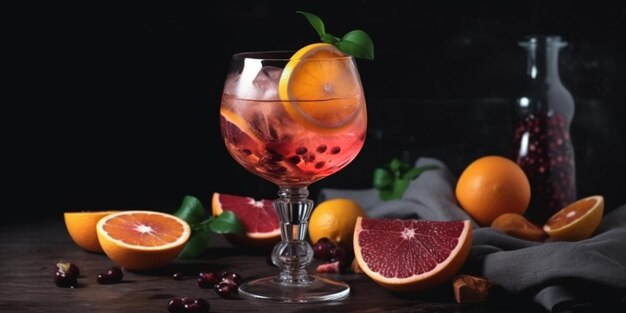 Une photo élégante d'un cocktail