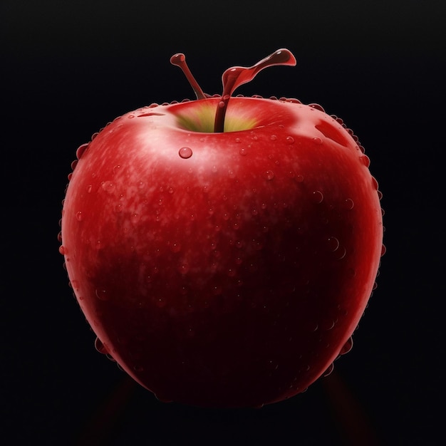 une photo élégante de pomme rouge