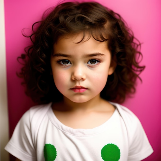 Photo photo d'un enfant dans une chambre d'enfants