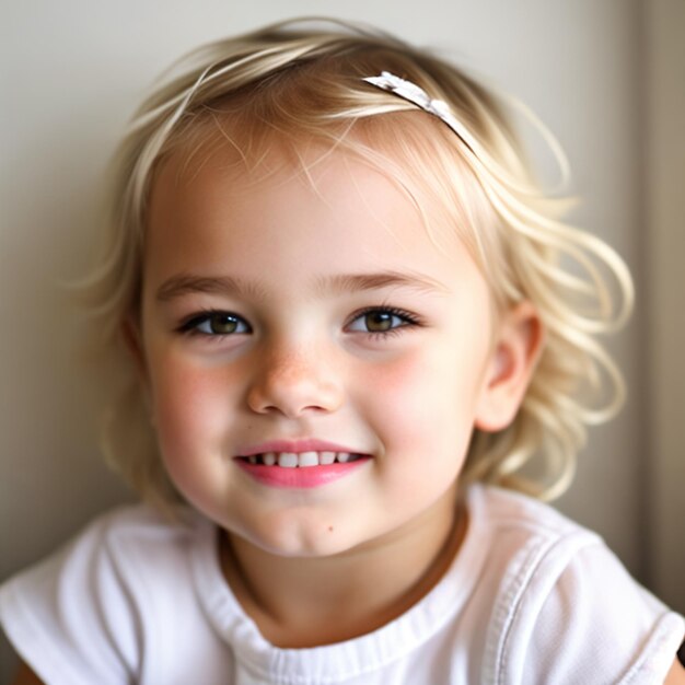 Photo photo d'un enfant dans une chambre d'enfants