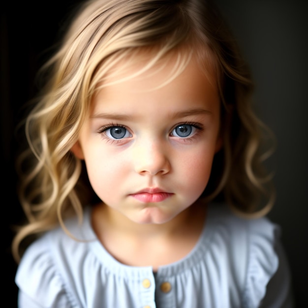 Photo photo d'un enfant dans une chambre d'enfants