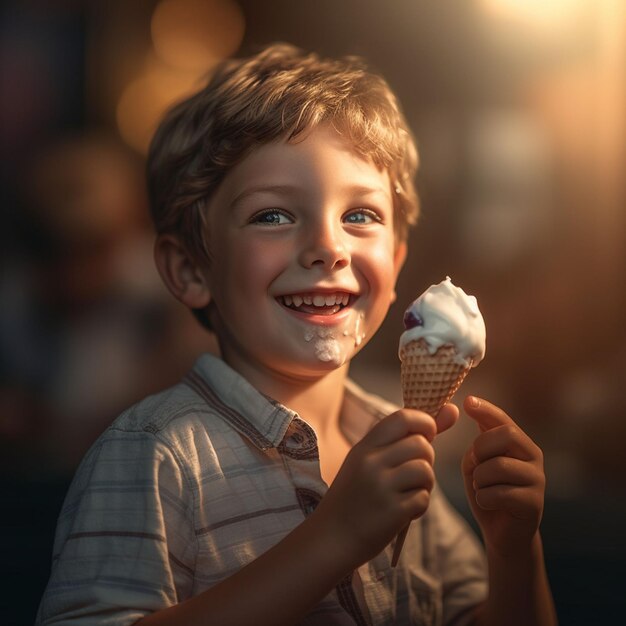 Photo enfant mignon buvant du lait