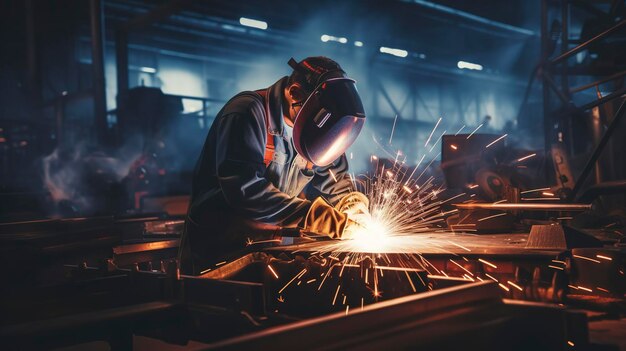 Une photo de l'équipement de soudage et de coupe sur le chantier