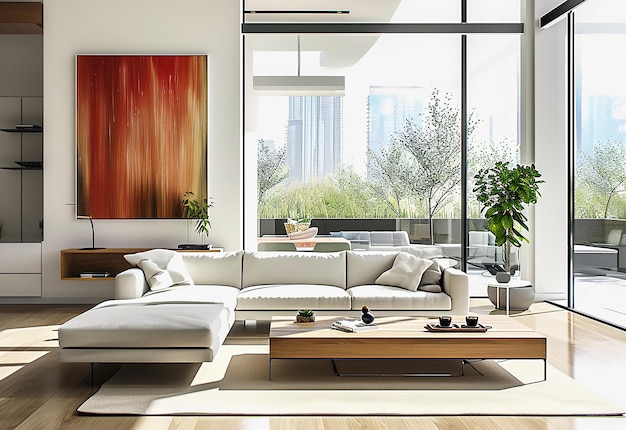 Photo de l'esthétique de luxe moderne du design des meubles de canapé