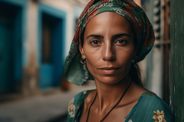 Photo de femme cubaine Culture du cigare Générer Ai