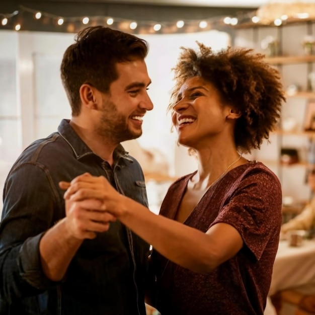 Photo photo d'une femme embrassant un homme sur la joue contre un mignon message de la saint-valentin