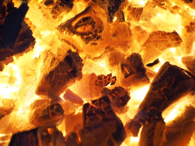 Photo d'un feu de joie dans une cheminée