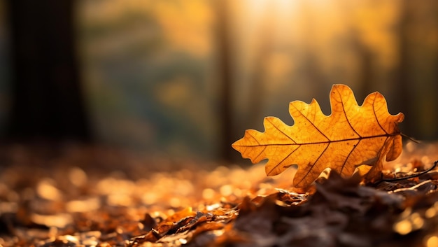 photo feuilles d'automne sur le sol