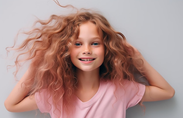 Photo d'une fille souriante célébrant la journée des enfants