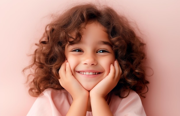 Photo d'une fille souriante célébrant la journée des enfants