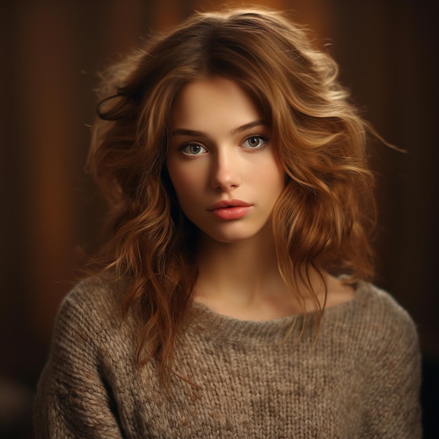 photo d'une fille en train de faire du shopping avec les cheveux bouclés