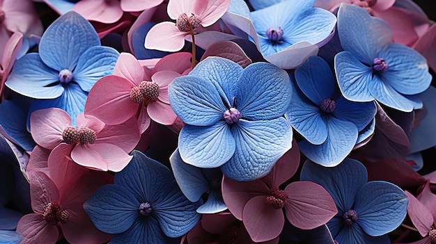 photo de fleurs d'hortensia