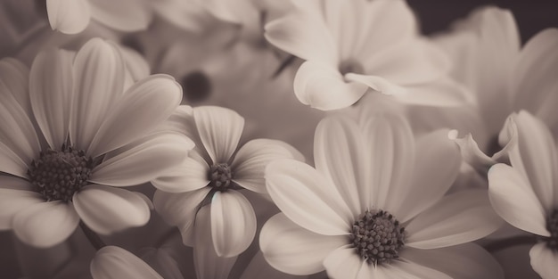 Une photo de fleurs en noir et blanc avec le mot "al'on it"