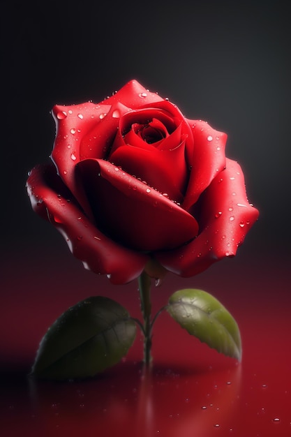 Photo floraison belle rose colorée
