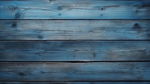 Photo de fond de planches de bois bleu réaliste 8k