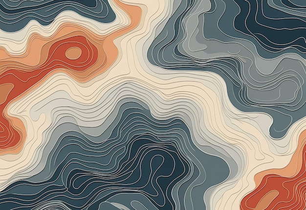 Photo photo de fond de vagues et de formes abstraites colorées