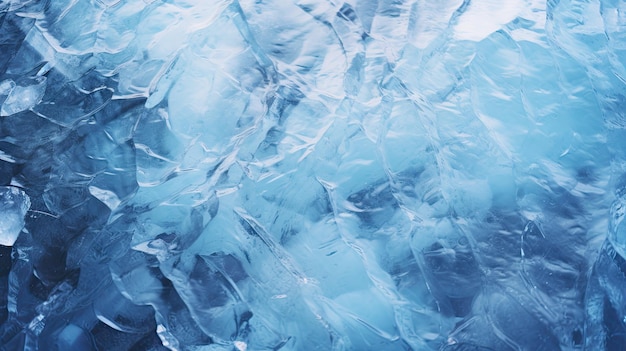 Une photo de la fonte de la glace sur fond de glace