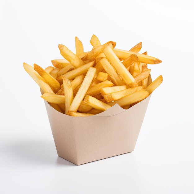 Photo photo des frites gratuites isolées