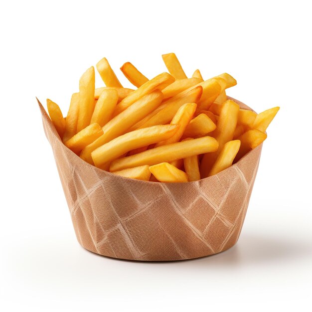 Photo photo des frites gratuites isolées