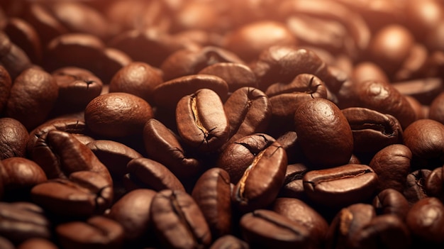 Une photo de grains de café en train d'être broyés