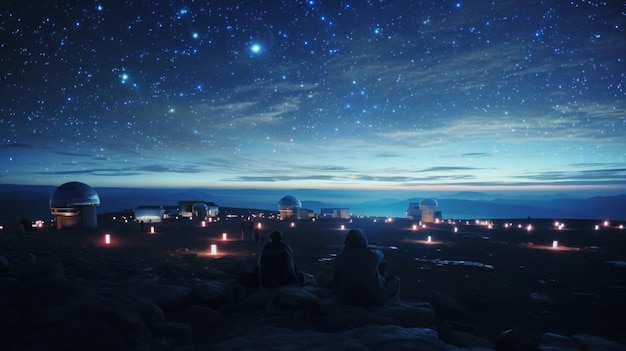 Une photo grand angle d'un ciel étoilé