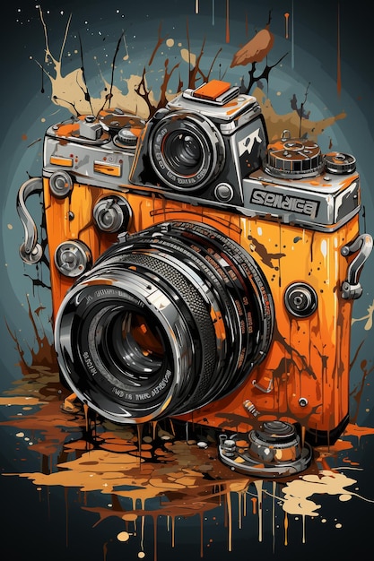 Photo gratuite sur appareil photo mécanique unique