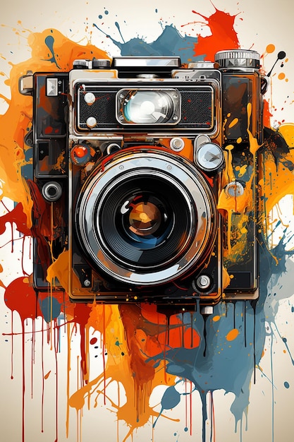 Photo gratuite sur appareil photo mécanique unique