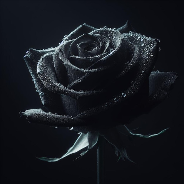 Photo gratuite à l'arrière-plan de la rose noire