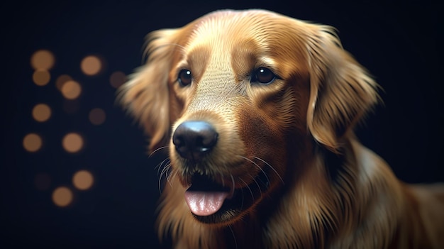 une photo gratuite de chien rendu 3d