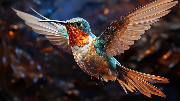 une photo gratuite de colibri