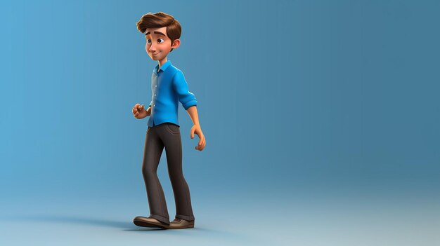 une photo gratuite de la conception de personnages animés rendus en 3d