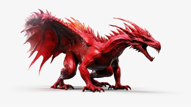 une photo gratuite de dragon rouge