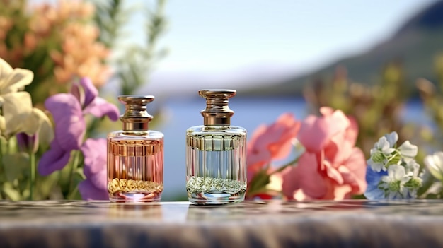 une photo gratuite de flacon de parfum