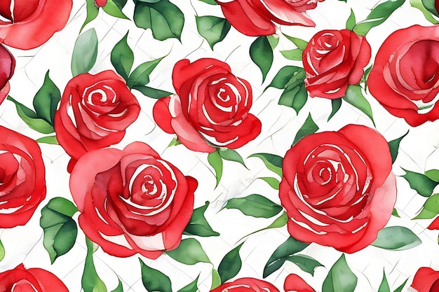Photo gratuite fleur rose avec fond défocalisé avec fleur d'été rouge par AI
