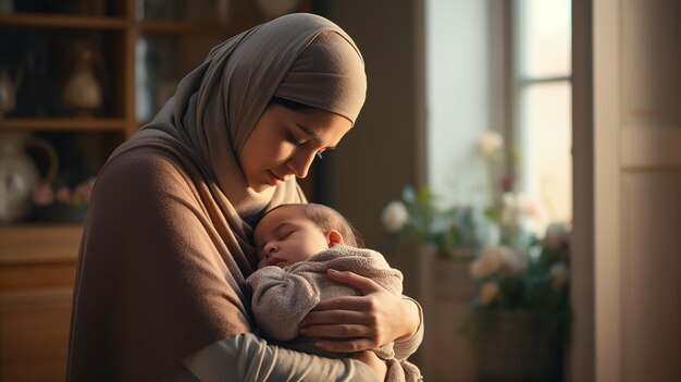 Photo gratuite jeune mère inquiète réconfortant son bébé qui pleure