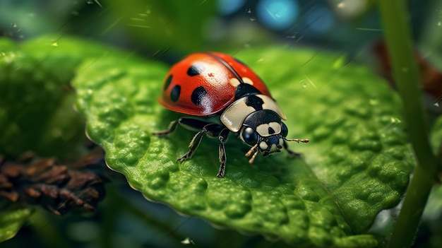 une photo gratuite de lady bug