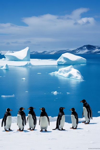 Une photo gratuite d'un pingouin debout sur un générateur d'images