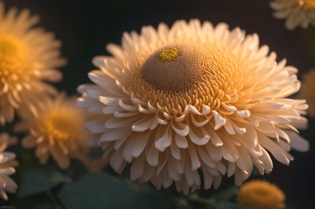 Photo gros plan d'un chrysanthème