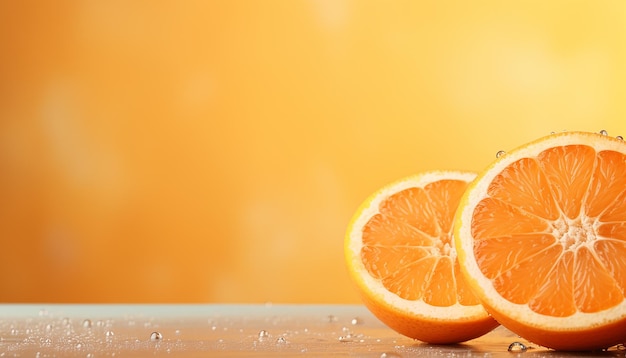 photo gros plan tranches d'orange avec du miel