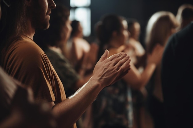 Photo d'un groupe de personnes participant à un cours de danse Journée mondiale de la santé bokeh AI générative