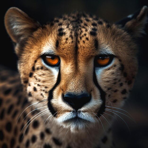 Photo une photo de guépard.