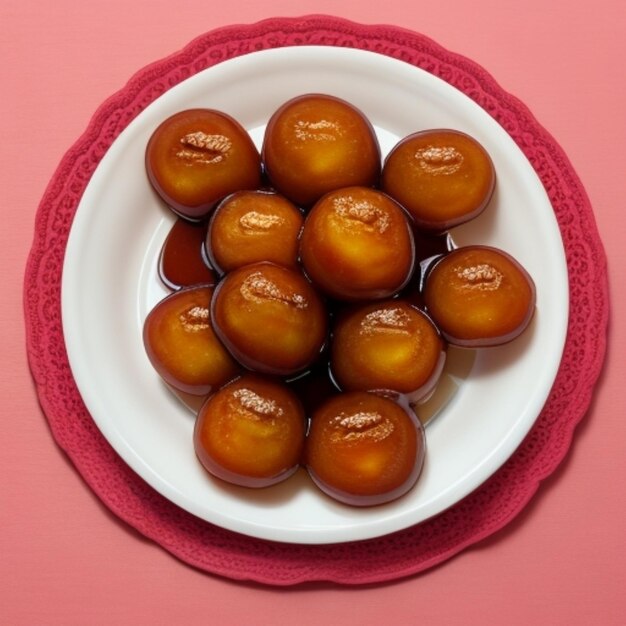 Photo la photo de gulab jamun